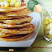 Cheese and Tarragon Pancakes with Fruit Salsa