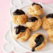 Chocolate Drizzled Pumpkin Profiteroles