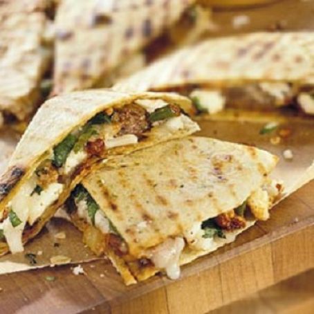 Chorizo and Cheese Quesadillas