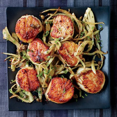 Scallops with Fennel Grenobloise