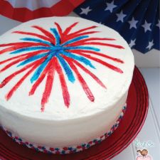 4th of July Fireworks Cake