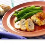 Apple, Cranberry, and Goat Cheese Stuffed Chicken w/ Sweet Onions