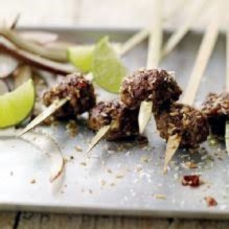 Spicy Beef and Coconut Kofta Kabobs