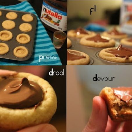 Nutella Cookie Cups
