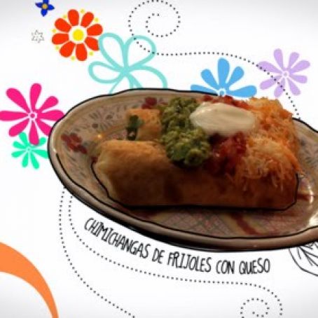 Refried Bean and Cheese Chimichangas