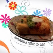 Refried Bean and Cheese Chimichangas