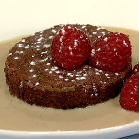 Chew:  Scott Uehlein's Warm Chocolate Cakes with Coffee Creme Anglaise