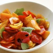 Sweet & Sour Peppers w/Basil