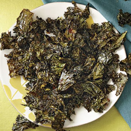 Kale Chips with Toasted Lemon Zest
