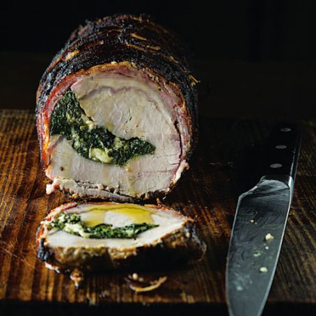 Bacon-Wrapped Stuffed Pork Loin