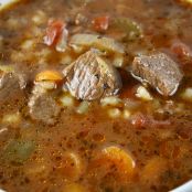 Slow Cooker Beef Barley Soup Recipe