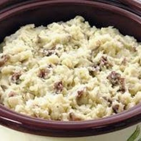 Sides (Slow Cooker Garlic Smashed Potatoes)