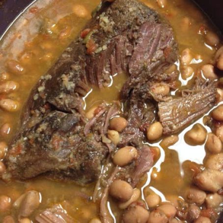 Crockpot Roast with Beans