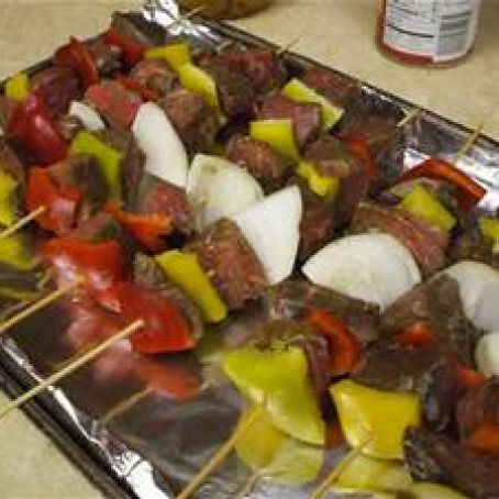 Vegetable Steak Kabobs