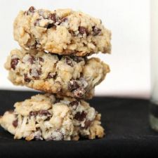 Gluten-Free Vegan Chocolate Coconut Oatmeal Cookies