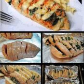 Hasselback Chicken ~ Cajun with Pepper Jack & Spinach