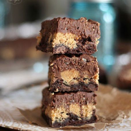 PEANUT BUTTER CUP CRACK BROWNIES