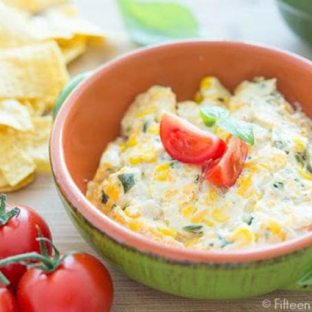 Roasted Poblano Corn Dip