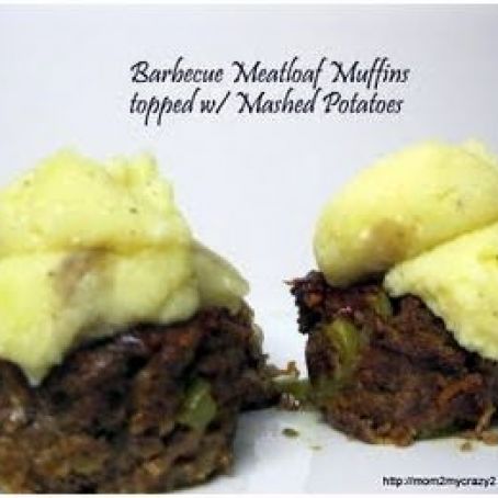 Barbecue Meatloaf Muffins topped w/Mashed Potato (WW 3pts)