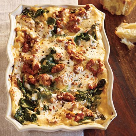 Turkey Sausage & Spinach Lasagna