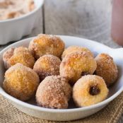 Chocolate-Caramel-Stuffed Doughnut Holes