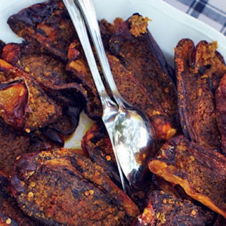 Roasted Peppers with Herbed Breadcrumbs