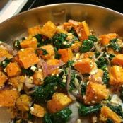 Butternut Squash with Wilted Spinach