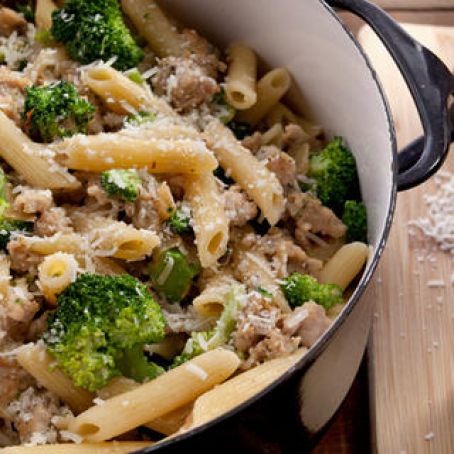 Creamy Pasta with Chicken Sausage and Broccoli Recipe