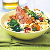 Mediterranean Salmon & Noodle Bowl
