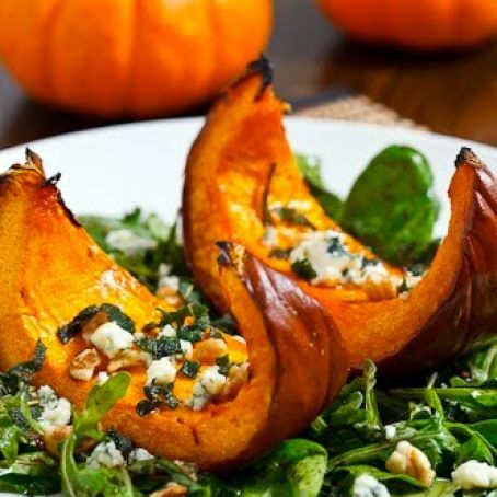 Caramelized Pumpkin and Gorgonzola Salad