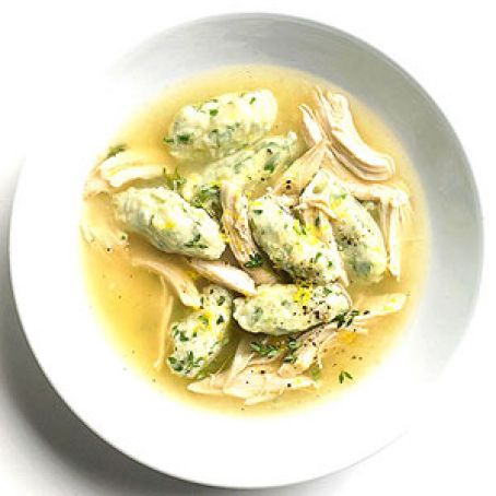 Chicken and Spinach Dumplings