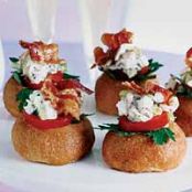 Baby Brioches with Chicken Salad and Bacon
