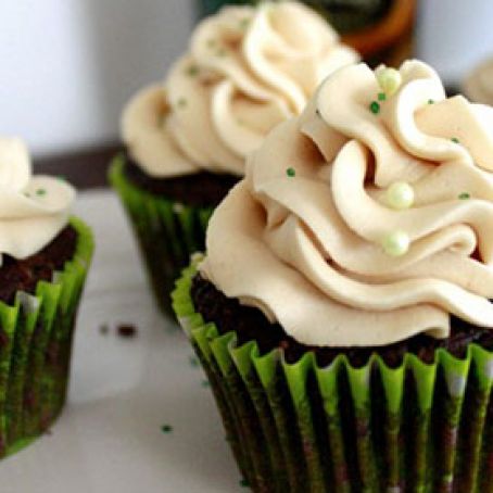 Guinness Bailey’s and Whiskey Chocolate Cupcakes