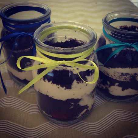 Trifle de Oreo, Crema y Dulce de Leche