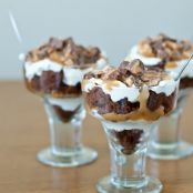 Peanut Butter and Chocolate Candy Bar Trifle