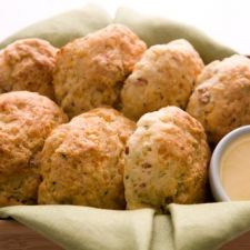 Bacon, Chive & Cheddar Biscuits (With Whipped Maple Butter)