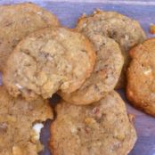 White Chocolate, Pecan, Banana Cookies