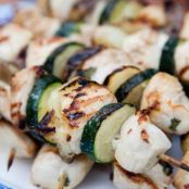 BBQ Chicken Kabobs with Tequila Lime Cilantro