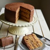 Peanut Butter Cake with Chocolate Buttercream