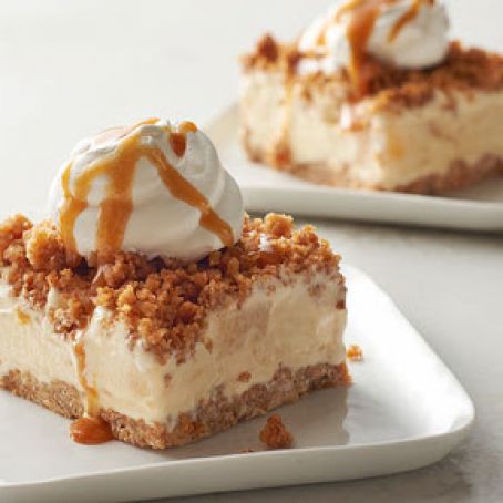 Frozen Caramel-Apple Crunch Cake