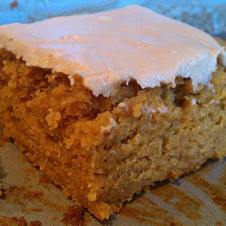 Pumpkin Bars with Maple Cream Cheese Icing