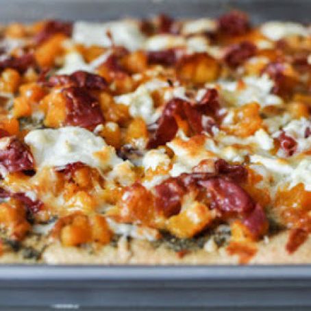 Sage Pesto and Butternut Squash Pizza