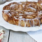 Apple Cider Glazed Apple Pie Rolls