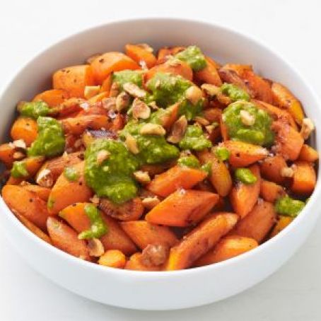 Roasted Carrots with Pesto