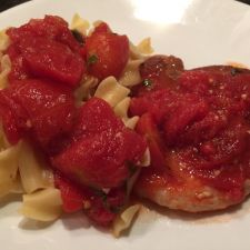 Basil Tomato Pork Chops