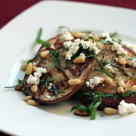 Grilled Eggplant and Goat Cheese