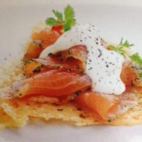 Gravlax with Parmesan Sheets
