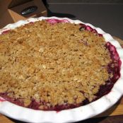 Easy mixed berry and apple crumble