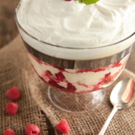 Raspberry and Sherry Trifle