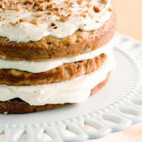 Banana Nut Cake With Cream Cheese Frosting